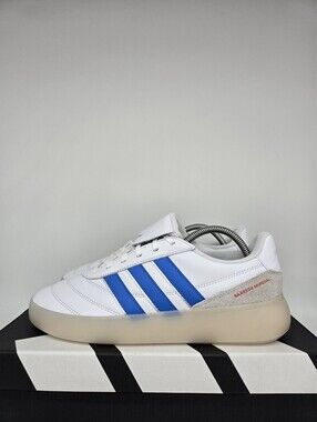 adidas Women's Barreda Mundial HQ2355 White Lucid Ray Blue Shoes Size 10.5